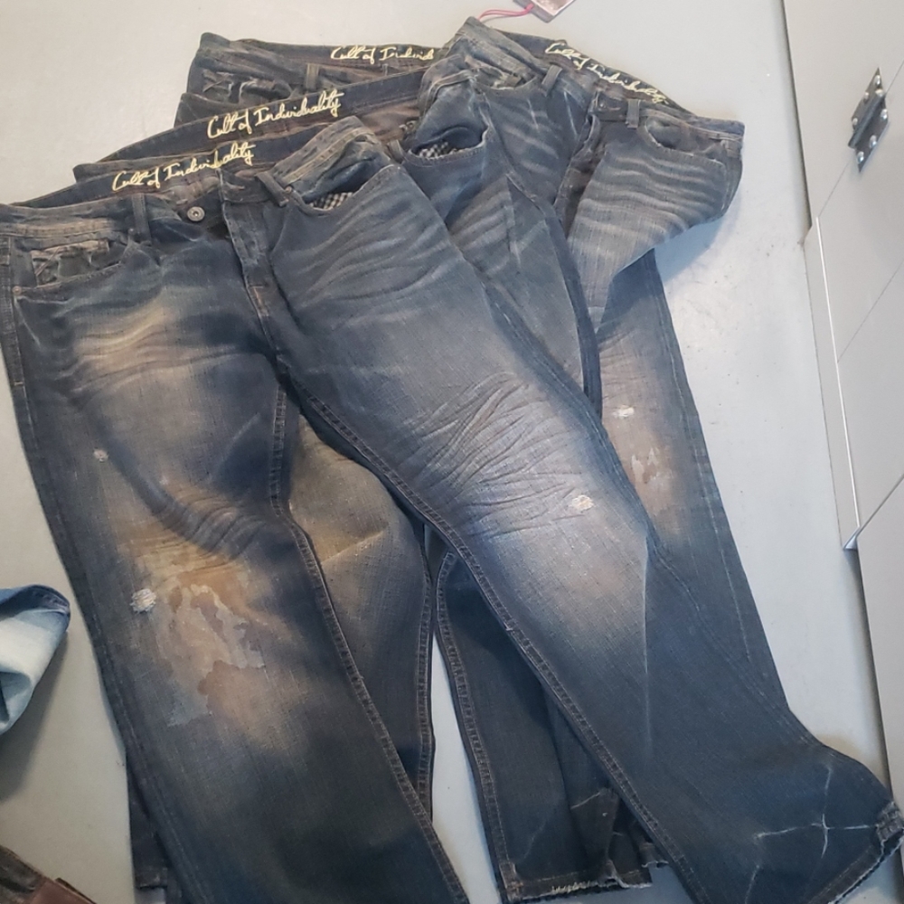 Cult of individuality mens Hagen relaxed jeans